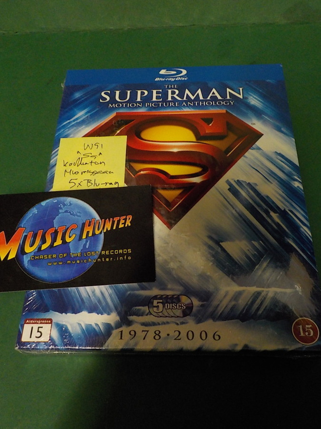THE SUPERMAN MOTION PICTURE ANTHOLOGY UUSI 5x BLU-RAY