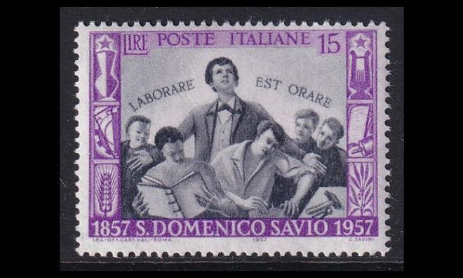 Italia 1000 ** Pyhä Dominic Savio (1957)