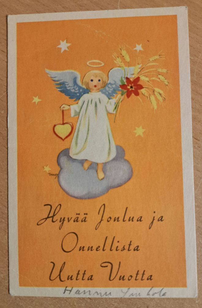 Martta Wendelin,  Hy 410  R1, kulkenut käsipostissa