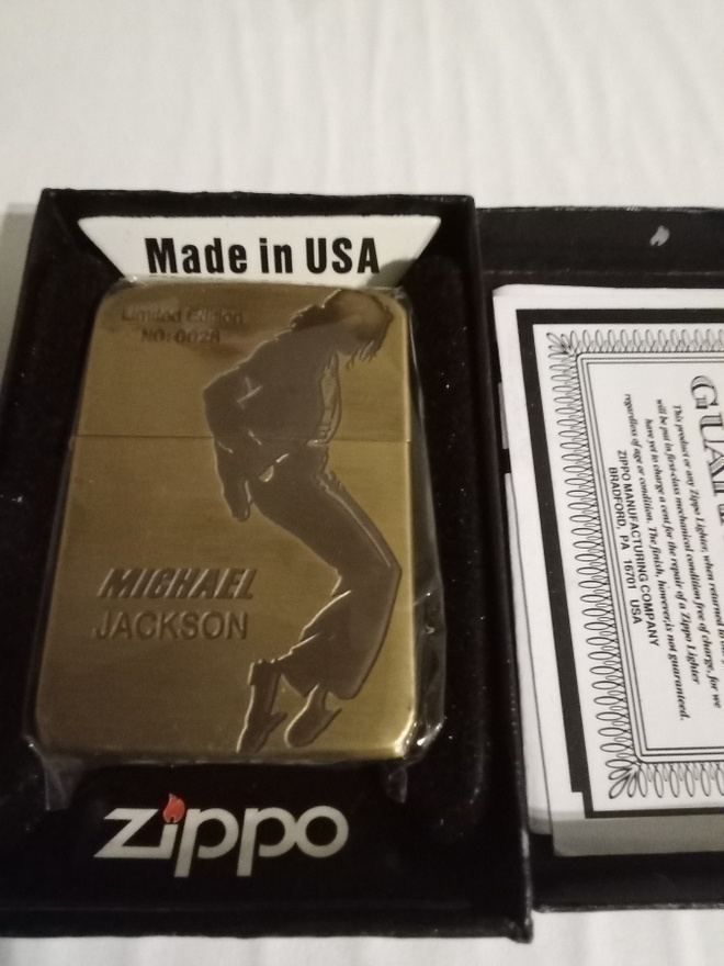 Zippo Michael Jackson Limited Edition Uusi ja Aito