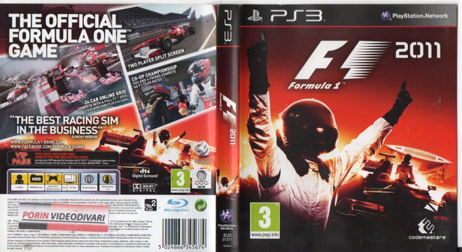 F1 2011 Formula 1	(22 647)	k		PS3							3 - ikäraja	A1 - POS