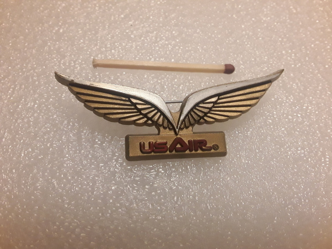 Vintage rintamerkki Us Air lentokonefirma
