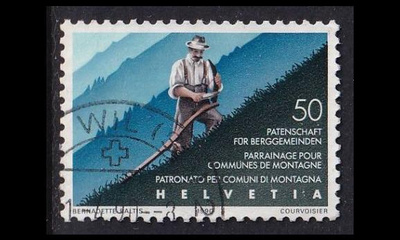 Sveitsi 1411 o Vuoristoalueiden tukijärjestö 50v (1990)