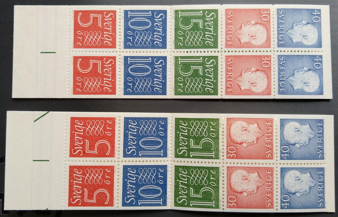 Ruotsi, postimerkkivihot v. 1966, Nrot 38 ja 39, postituore