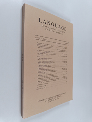 Mark Aronoff : Language journal of the linguistic society...