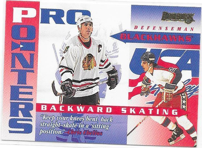 1995-96 Donruss Pro Pointers #1of20 Chris Chelios Chicago