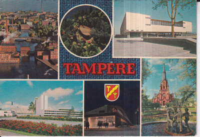 Tampere, vaakuna. sommitelmakortti , e167