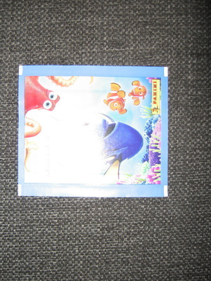 Finding dory keräilykortti pusseja  Doria etsimässä PANINI