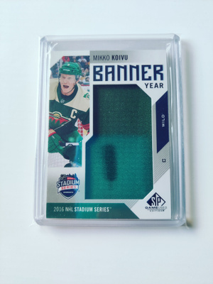 Mikko Koivu 16-17 SP Game-Used Banner Year