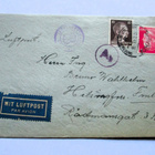 1943 Saksa sens lentopostilkuori Hkiin - pikkukuva 1