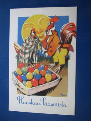 Hauskaa Pääsisäistä. Eeli Jaatinen. Postikortti