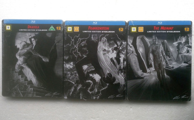 Dracula, Frankenstein ja Muumio steelbook Bluray