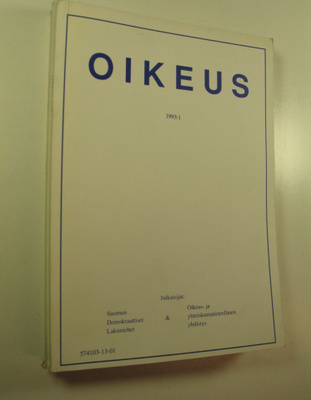 Juha ym. (toim.) Pöyhönen : Oikeus, 1-4/1993