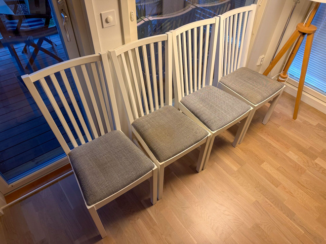 Ikea NORRNÄS tuoli (valkoinen) (4 kpl)