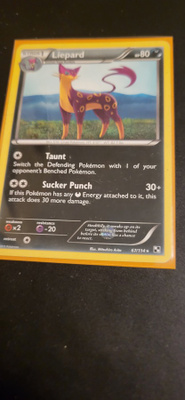 Liepard #67 Pokemon Black & White RARE Pokemon TCG card