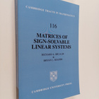 Richard A. Brualdi ym. : Matrices of Sign-Solvable Linear... - pikkukuva 1