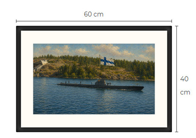 Uusi Sukellusvene art print 40 cm x 60 cm