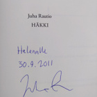 Juha Rautio : Häkki (tekijän omiste, signeerattu) - pikkukuva 3