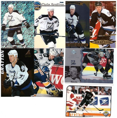 8x CHRIS GRATTON Flyers, Lightning