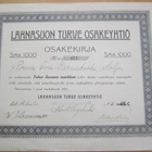 VANHA Osakekirja Lahnansuon Turve Oy 1922 - pikkukuva 1