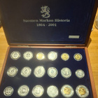 Suomen Markan Historia 1864–2001 -hopearahasarja (18 kpl) - pikkukuva 1