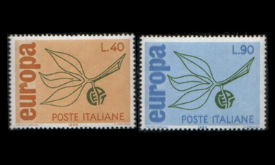 Italia 1186-7 ** Europa (1965)