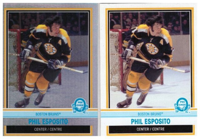 2 x PHIL ESPOSITO Bruins, 2009 OPC #584