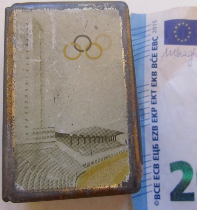 VANHA Tulitikkuaskin Suoja Pidike Olympia 1952 Helsinki