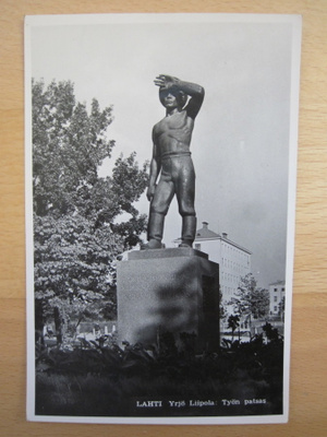 VANHA Postikortti Lahti 1950-l Alkup. Mallikappale
