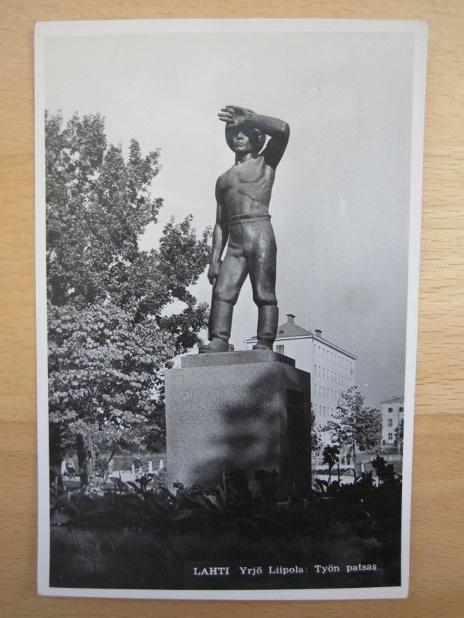VANHA Postikortti Lahti 1950-l Alkup. Mallikappale