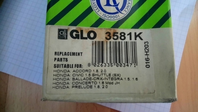 Honda Vetonivelen suojakumi GLO 3581K 016-H203