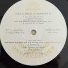 Folk festival at Newport 1960 VOL 3. LP PROMO AVRS 913 - pikkukuva 3