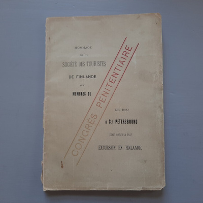 Société des touristes de Finlande 1890 MATKAOPAS kartat