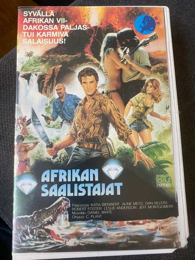 Afrikan saalistajat Jesus Franco VHS