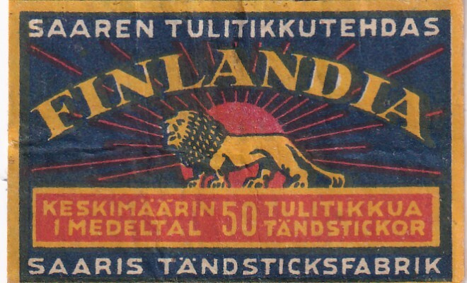 Finlandia. Saaren Tulitikkutehdas .  s92