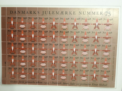 Tanska joulumerkkiarkki 1978