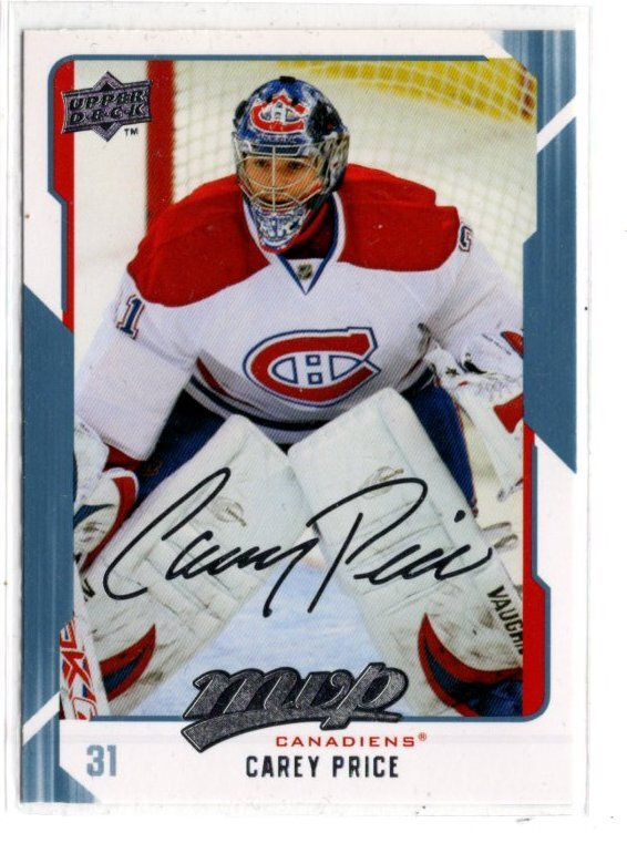 Carey Price Montreal 08-09 MVP #159