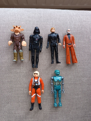 Star Wars -hahmoja 1977–1983 (Kenner), ei varusteita.