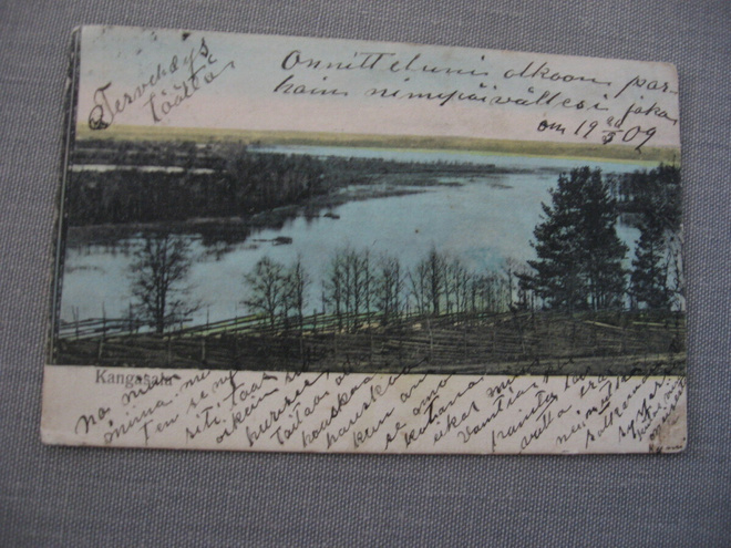 Kangasala v. 1909 kulkenut kortti.