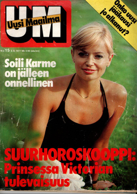 Uusi Maailma n:o15 1977 Soile. Kalle. Palikaisten kartano.