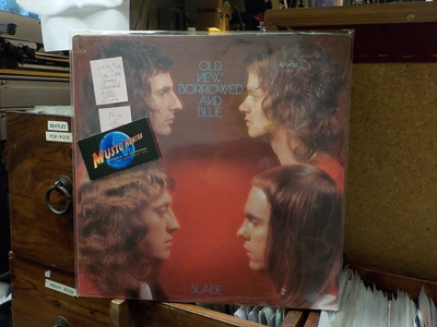 SLADE - OLD NEW BORROWED AND BLUE M-/EX+ LP
