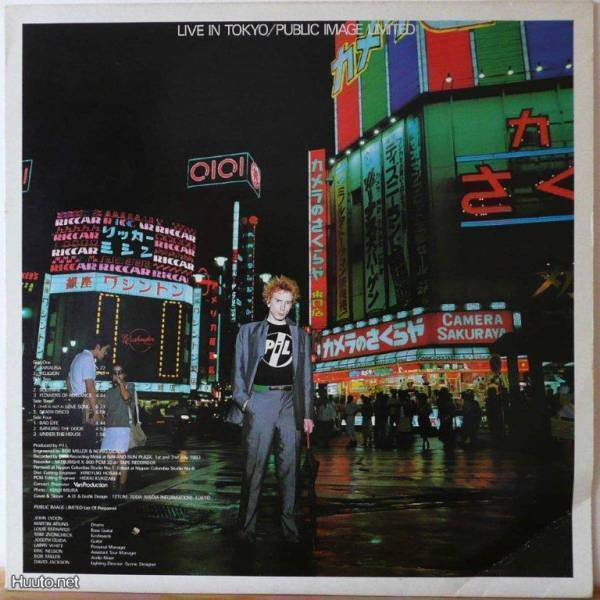 PIL::PUBLIC IMAGE LIMITED::LIVE IN TOKYO::VINYYLI 2xLP  1983