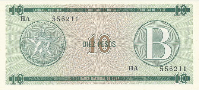 Cuba 10 Pesos 1985 P FX8 #154