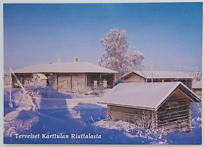 "Terveiset Karttulan Riuttalasta"-KULKEMATON POSTIKORTTI