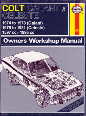 Korjausopas Mitsubishi Galant, 1974-78 Celeste 1974- 1981.