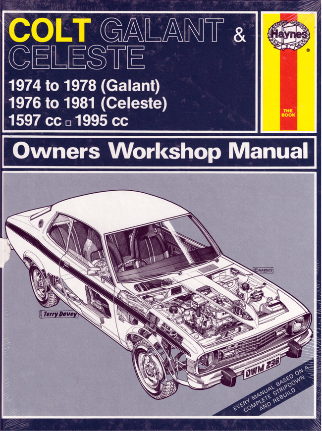 Korjausopas Mitsubishi Galant, 1974-78 Celeste 1974- 1981.