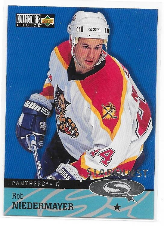 97-98 Collector`s Choice StarQuest #SQ18 Rob Niedermaier Fla