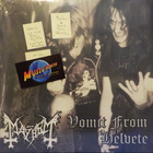 MAYHEM - VOMIT FROM HELVETE - BLUE MARBLE UK 2008 M-/M- LP - pikkukuva 1