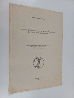 Cristina Wis Murena : Le lettere di Fransesco Negri ad An...