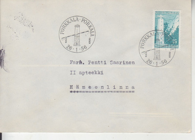 FDC 1956 Porkkala